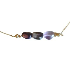 Amethyst Bar Necklace 16"